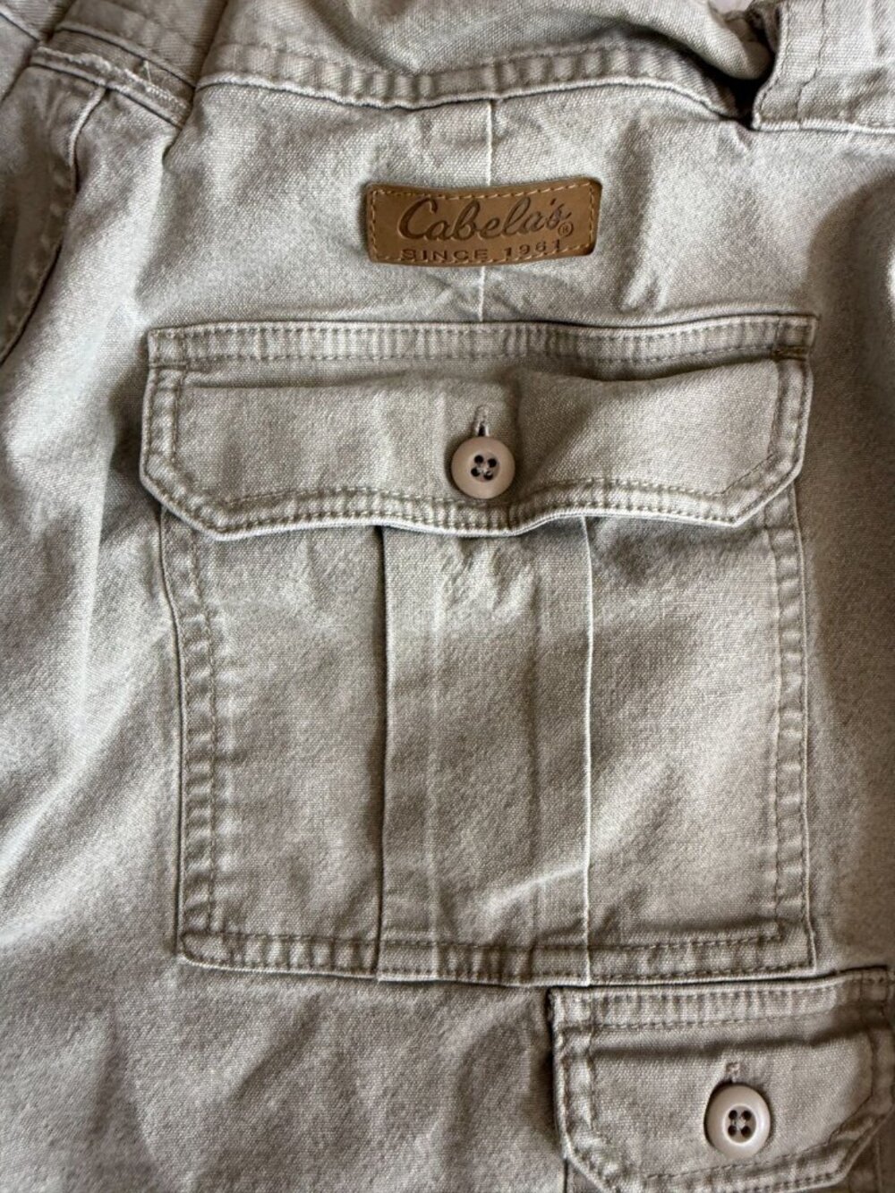 Cabelas Outdoor Gear Women's7 Pocket Hiker Canvas Cargo Utility Shorts Size 18 - Picture 3 of 6